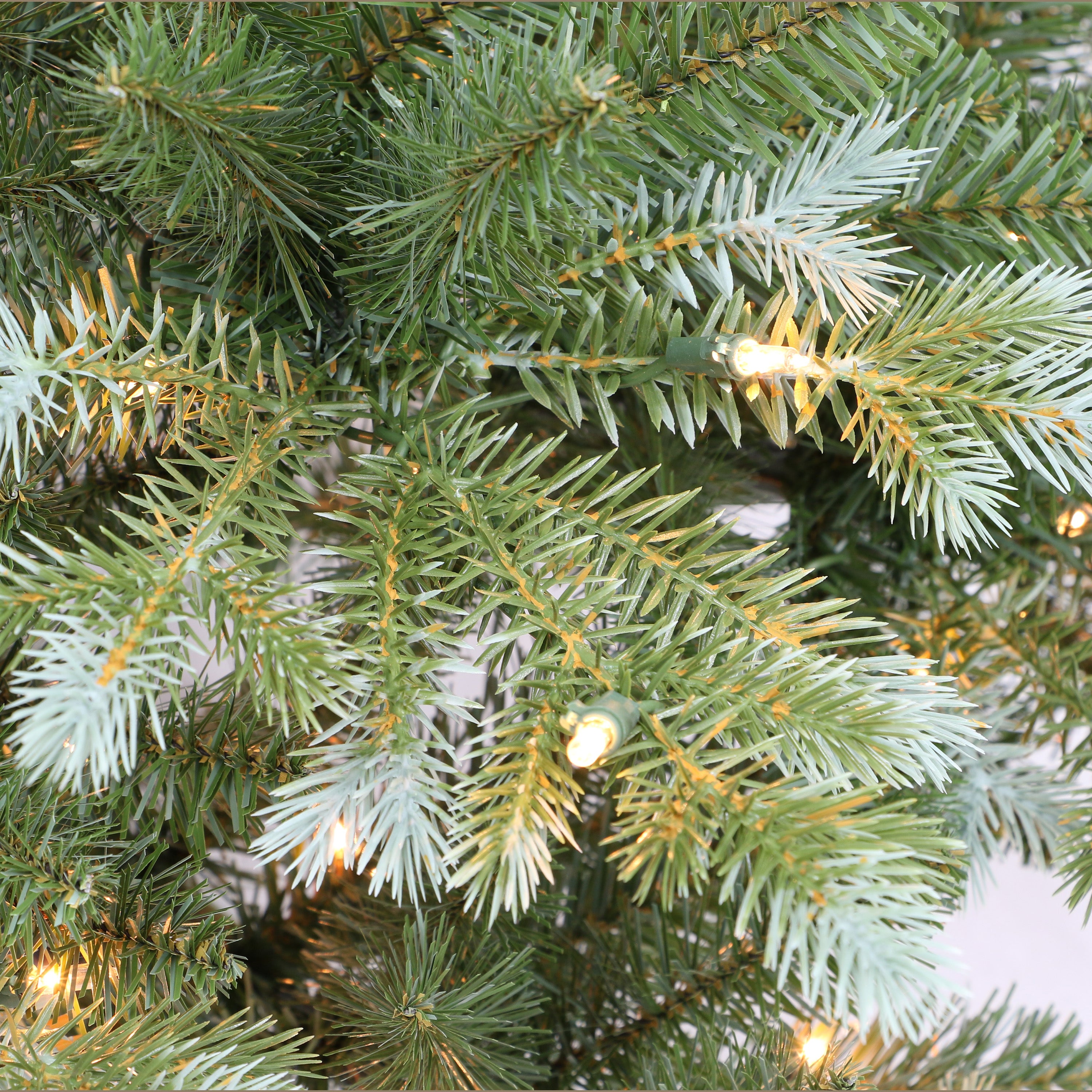 6.5ft Pre-Lit Slim Colorado Blue Spruce Christmas Tree